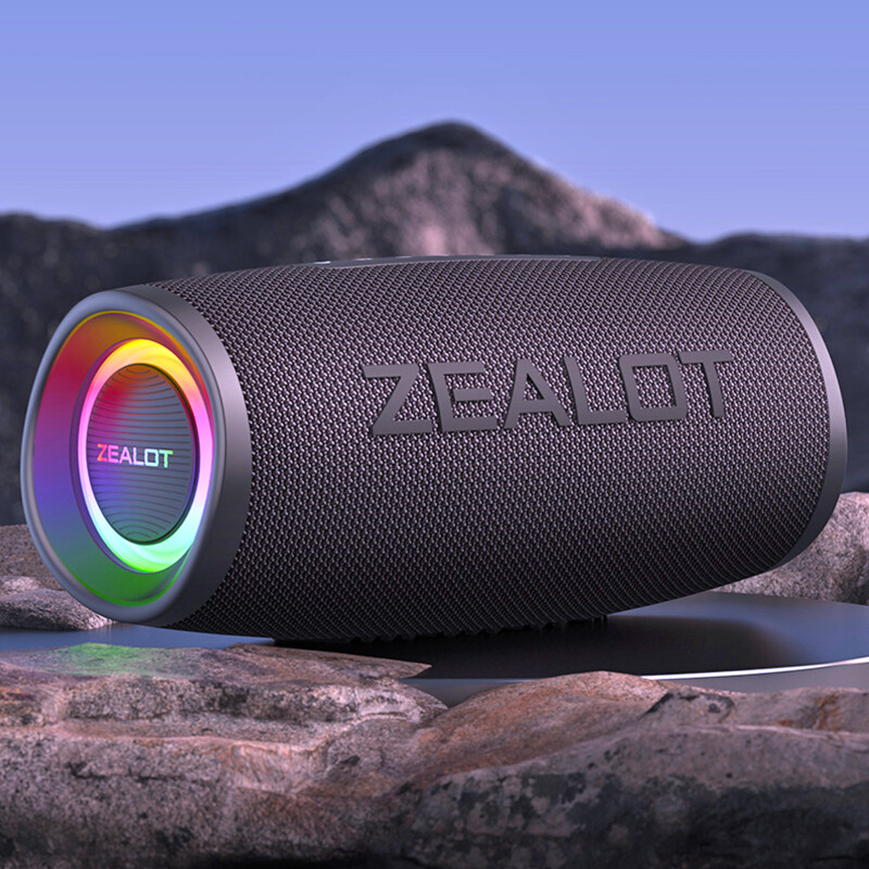 ZEALOT S56 loa bluetooth không dây di động hỗ trợ âm thanh nổi âm thanh trầm bổng Micro SD Card AUX micrô