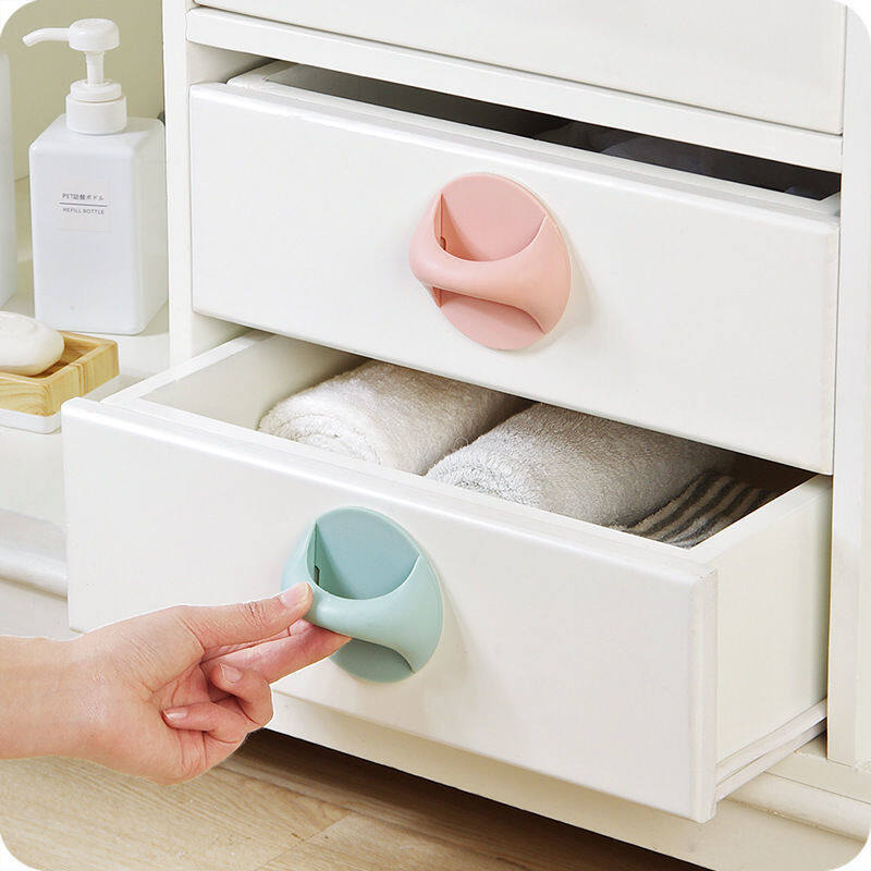 Tay nắm cửa không cần đục lỗ tay nắm tủ quần áo dán ngăn kéo cửa sổ tay nắm cửa trượt kính ban công