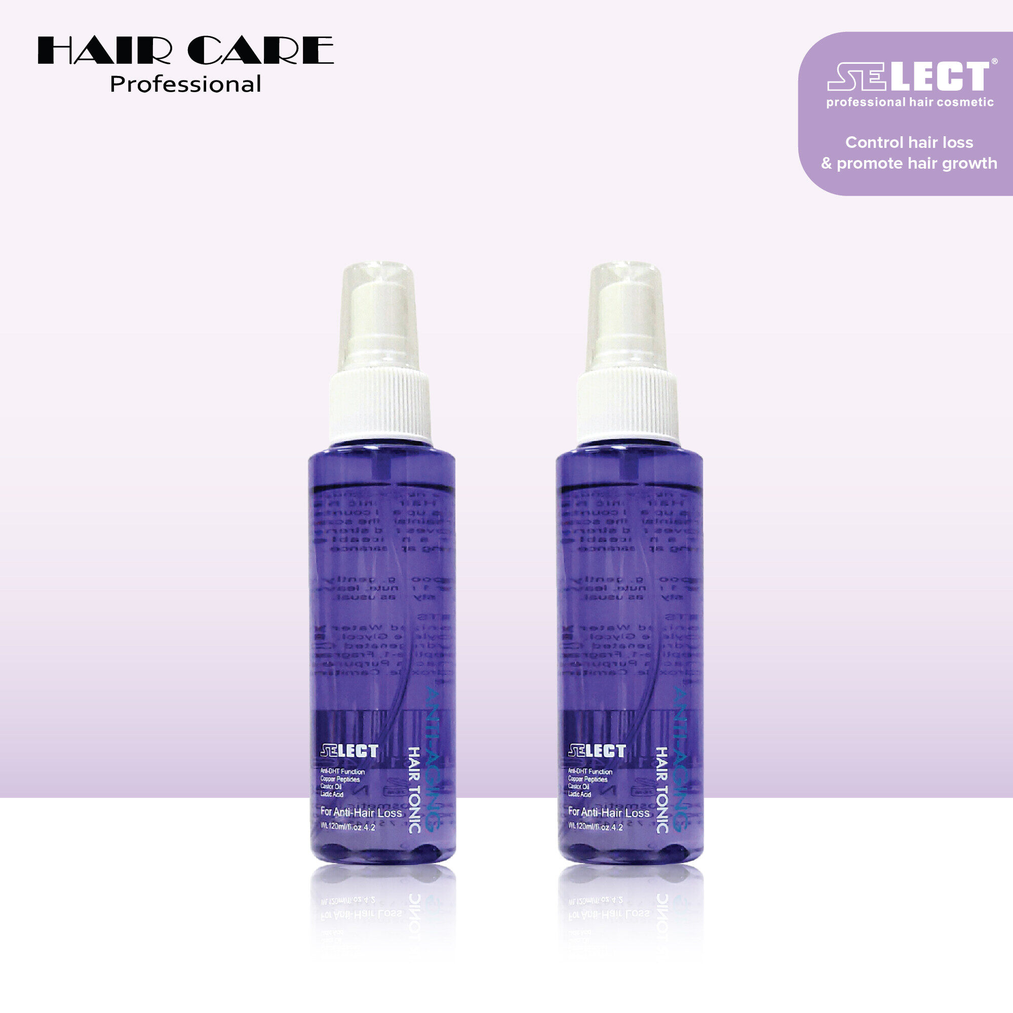 Gambar Select Anti Aging Hair Growth Tonic 120ml *2 (For Prevent Hair Loss and Hair Growth)