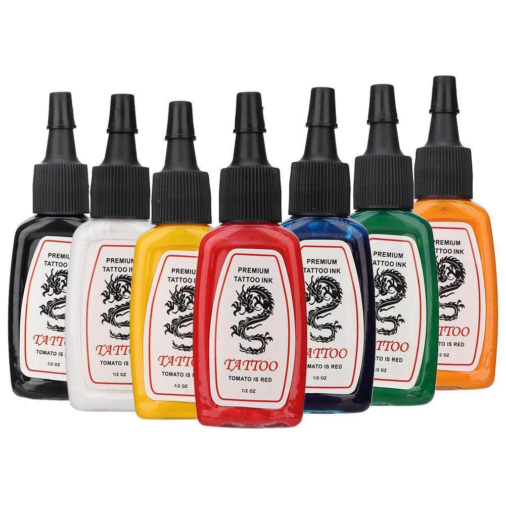 Mực xăm màu xanh dương dung tích 15ml bền màu và lâu trôi - INTL