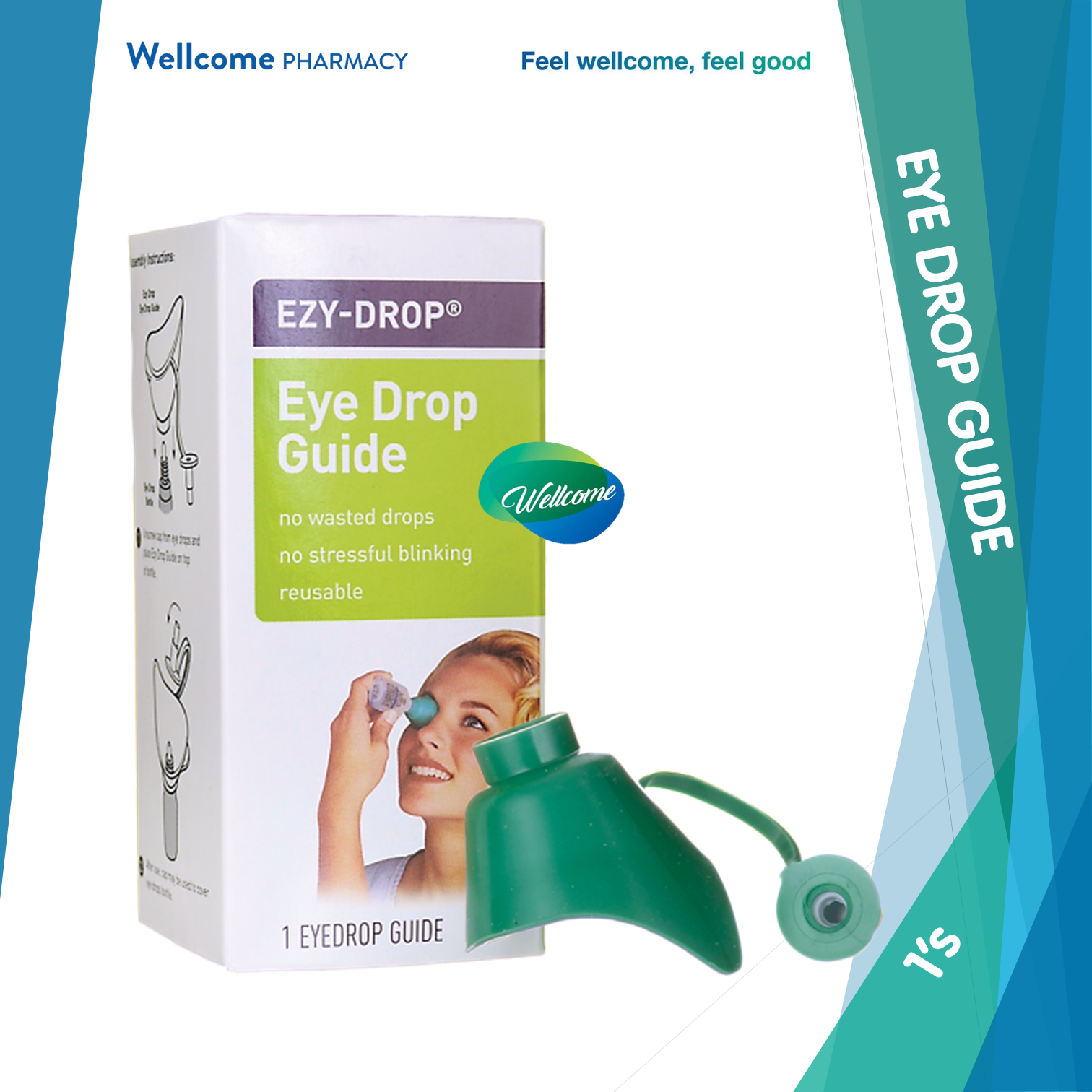 Ezy Dose EzyDrop Eye Drop Guide Pharmacy
