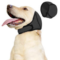 Teeker Pet Dog Ears Cover Dog Ear Muffs Noise Protection Adjustable No Shake Ear Wrap Comfortable Quiet Dogs Calming Hood Blow Drying Headband Wraps