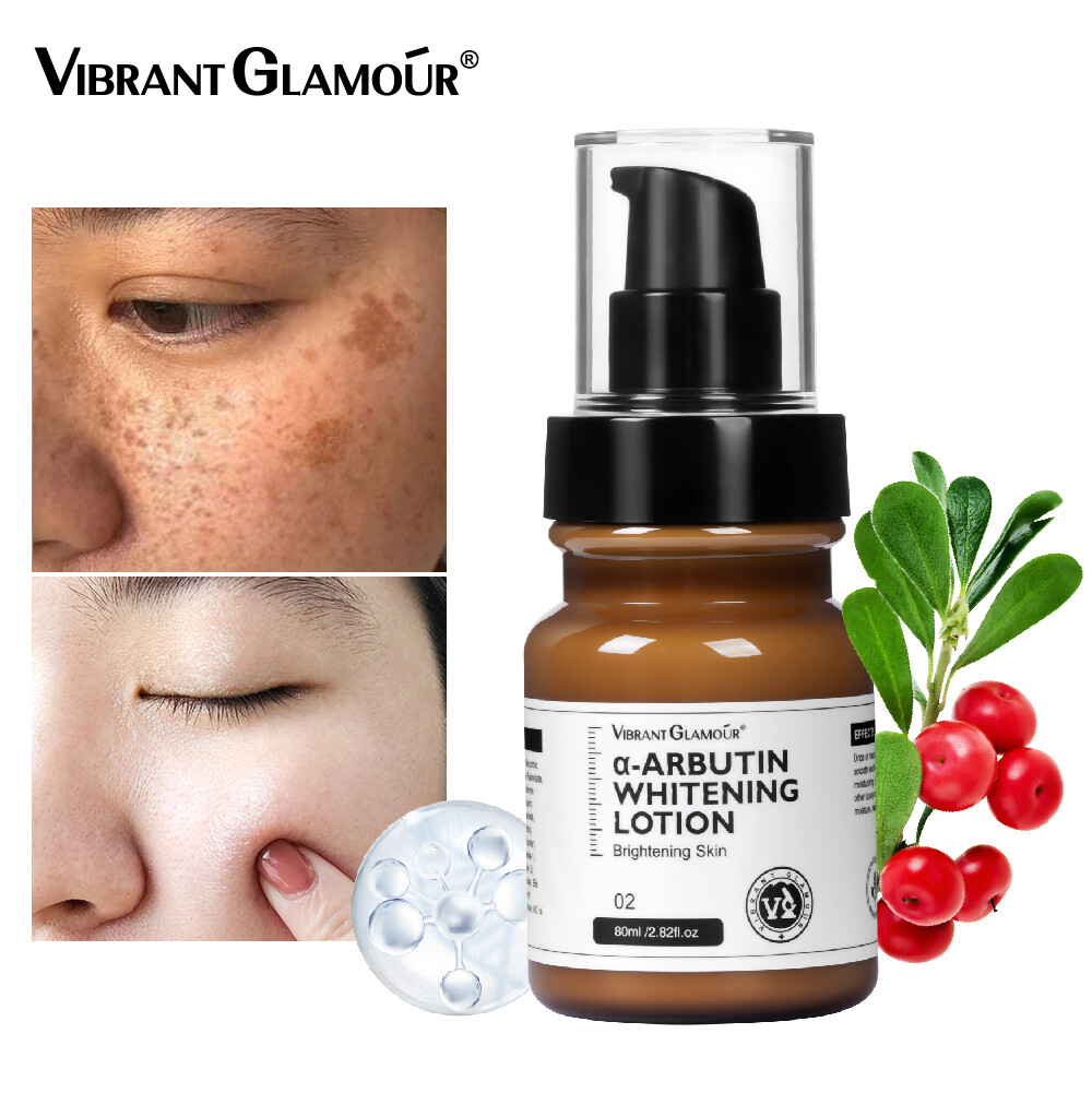 Gambar VIBRANT GLAMOUR 80ml ? Arbutin Brightening Skin Lotion Lightening Fade Dark Spot Corrector for Melasma Smooth Fine Lines Moisturizing Regenerating Skin Care