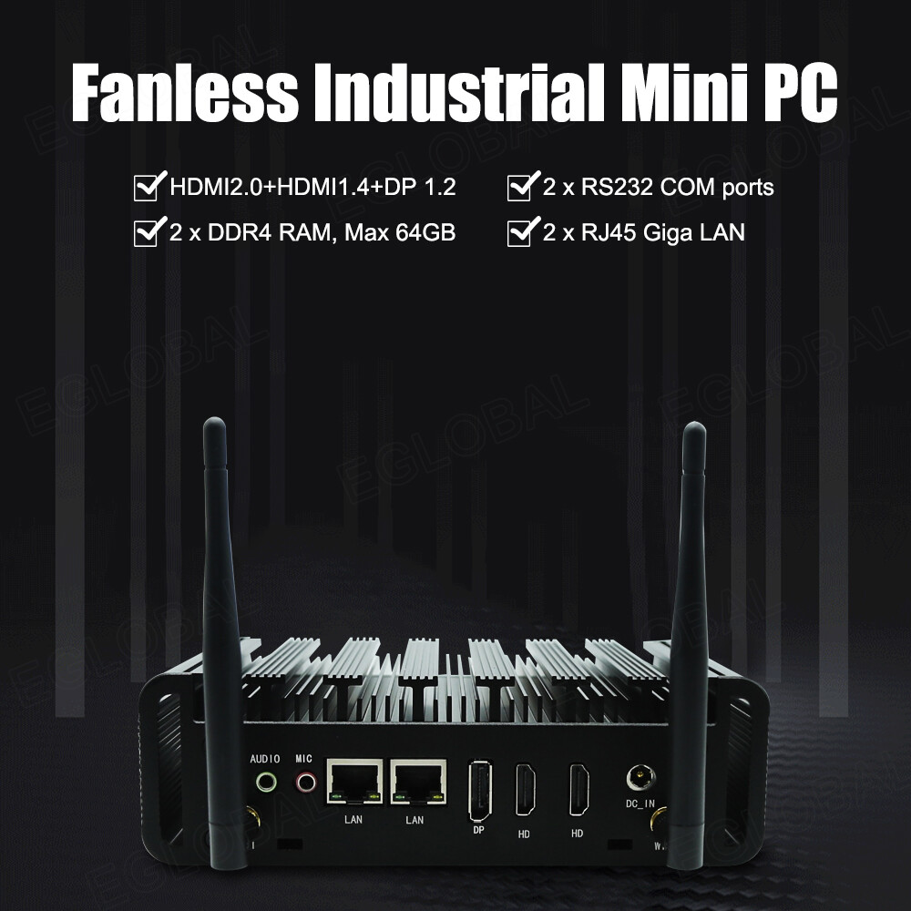 Eglobal All-In-One Desktops PC Intel Core I3 8145U/10110U I5 8265U/10210U I7 10810U 2xDDR4 MAX 64G NVMe MAX 1TB PCIE4.0 SSD Windows10 Gamer Computer Mini PC ราคา 14,166 บาท*ส่งฟรี