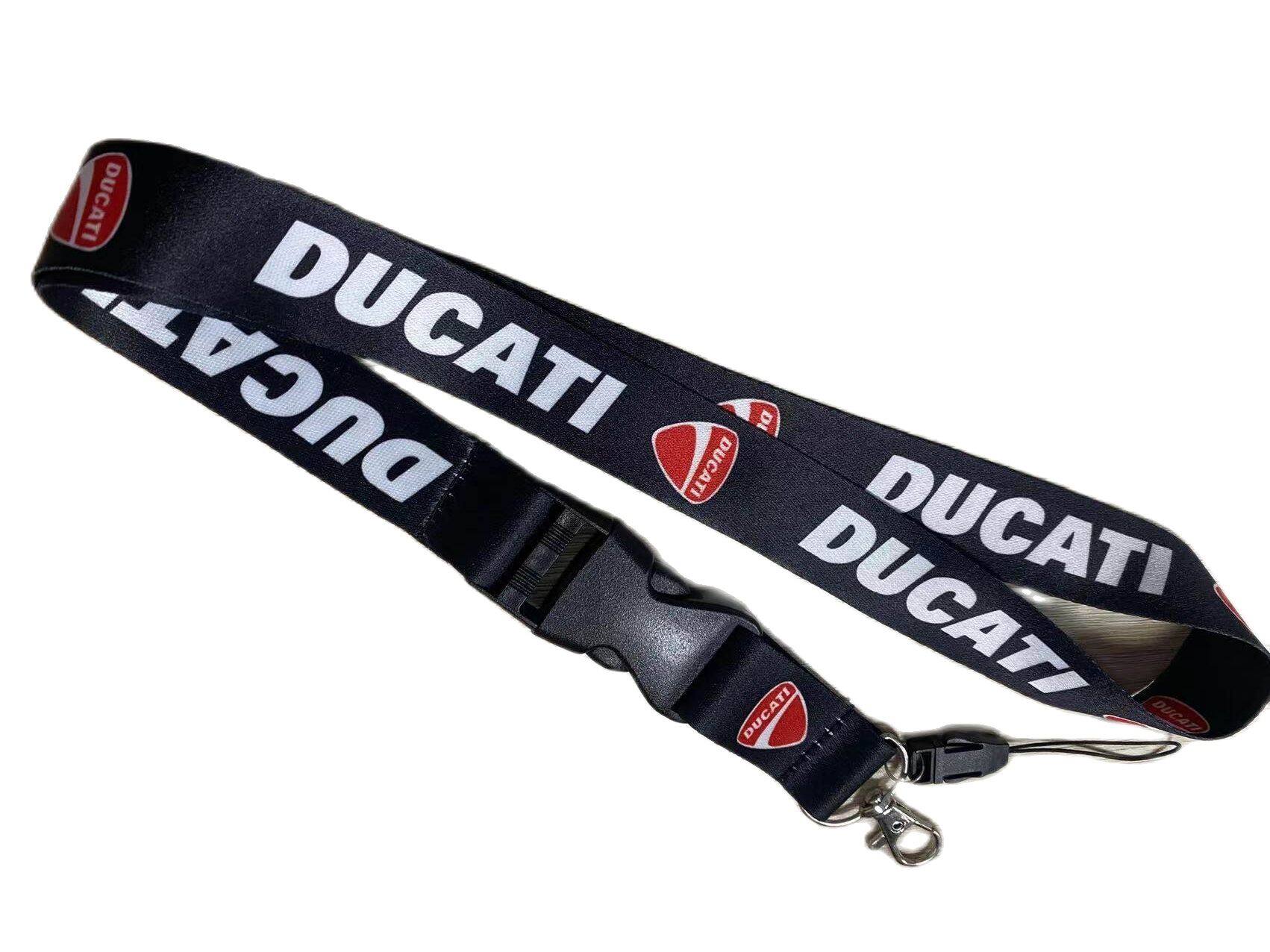 Ducati dây yamaha honda kawasaki ktm logo xe máy móc chìa khóa khóa dây đeo vòng cổ huy hiệu treo cổ chìa khóa điện thoại di động giấy phép làm việc dây buộc