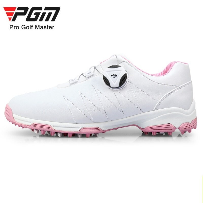 Giày Chơi Golf PGM Cho Nữ Và Nữ, Giày Sneaker Thể Thao Chơi Gôn, Giày Dây Giày Xoay Tự Động Chống Trượt, Chống Thấm Nước
