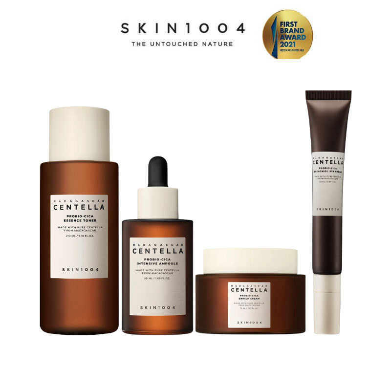 100% Original SKIN1004 Magadascar Centella Probio-Cica Intensive Ampoule 50ml | Essence Toner 210ml | Enrich Cream 50ml | Bakuchiol Eye Cream 20ml