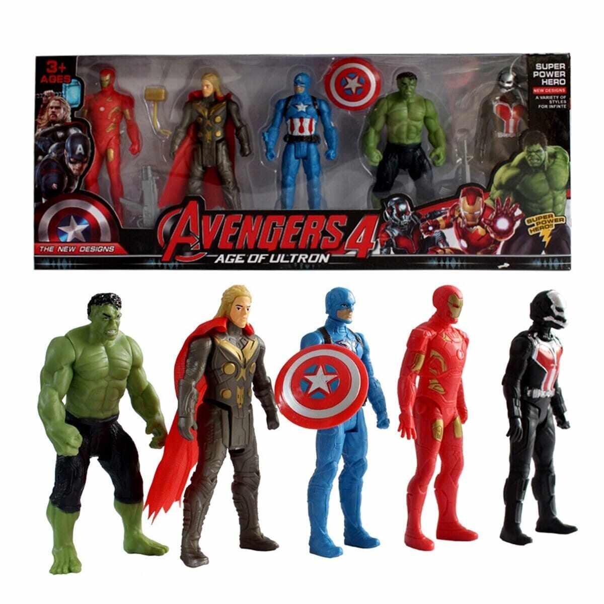 Avengers Toys Set - Captain America, Ironman, Hulk, Ant Man and Thor -  Infinity War 5 Action Hero Collection (Multicolour) [ Avengers Height :   inches ]: Buy Online at Best Prices in SriLanka 