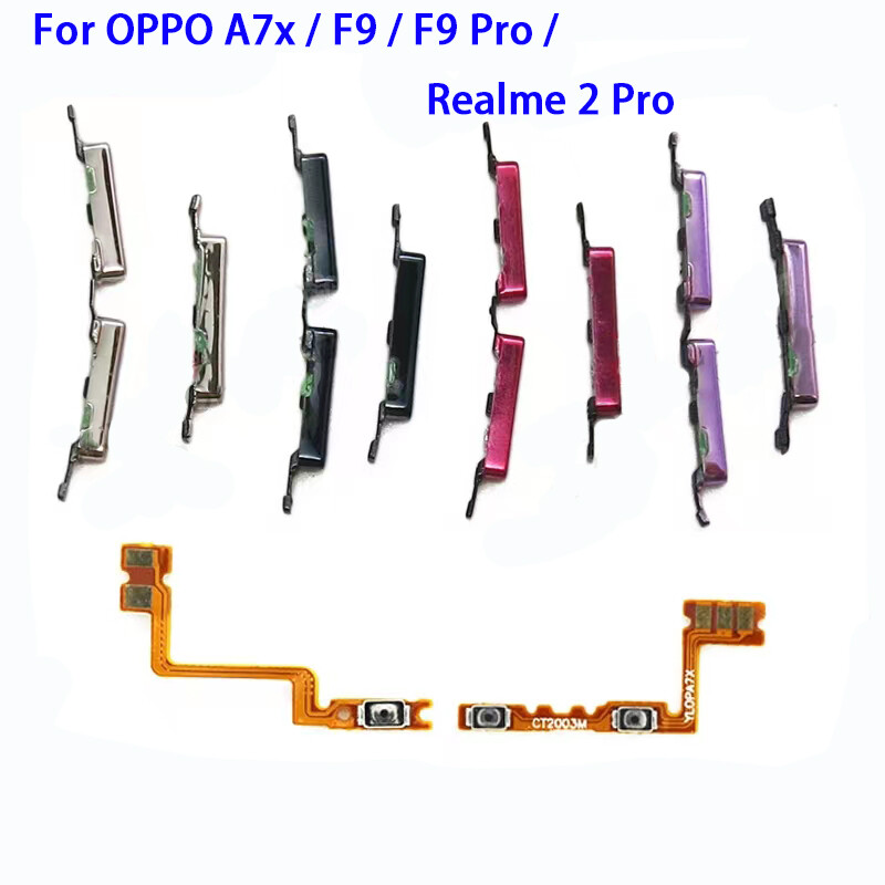 Cho Oppo a7x/F9/F9 Pro / Realme 2 Pro điện khối lượng phím bên nút Cáp dẻo trên Off chuyển đổi linh kiện sửa chữa cáp dẻo