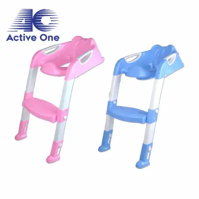 ACTIVEONE Baby Toddler Potty Toilet Trainer Safety Seat Chair Step with Adjustable Ladder Infant Toilet Training Non-slip Folding Seat - Fulfilled By ACTIVEONE (1)