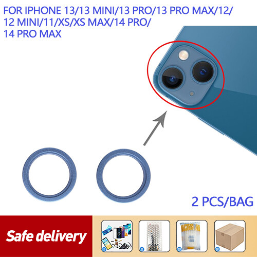 2 cái camera phía sau tròng kính kim loại bên ngoài bảo vệ vòng vành nẹp cho Iphone 13 Mini/iPhone 13/Iphone 12/12 Mini/iPhone 11/XS & XS Max/13 Pro/13 Pro Max/14 Pro/14 Pro tối đa