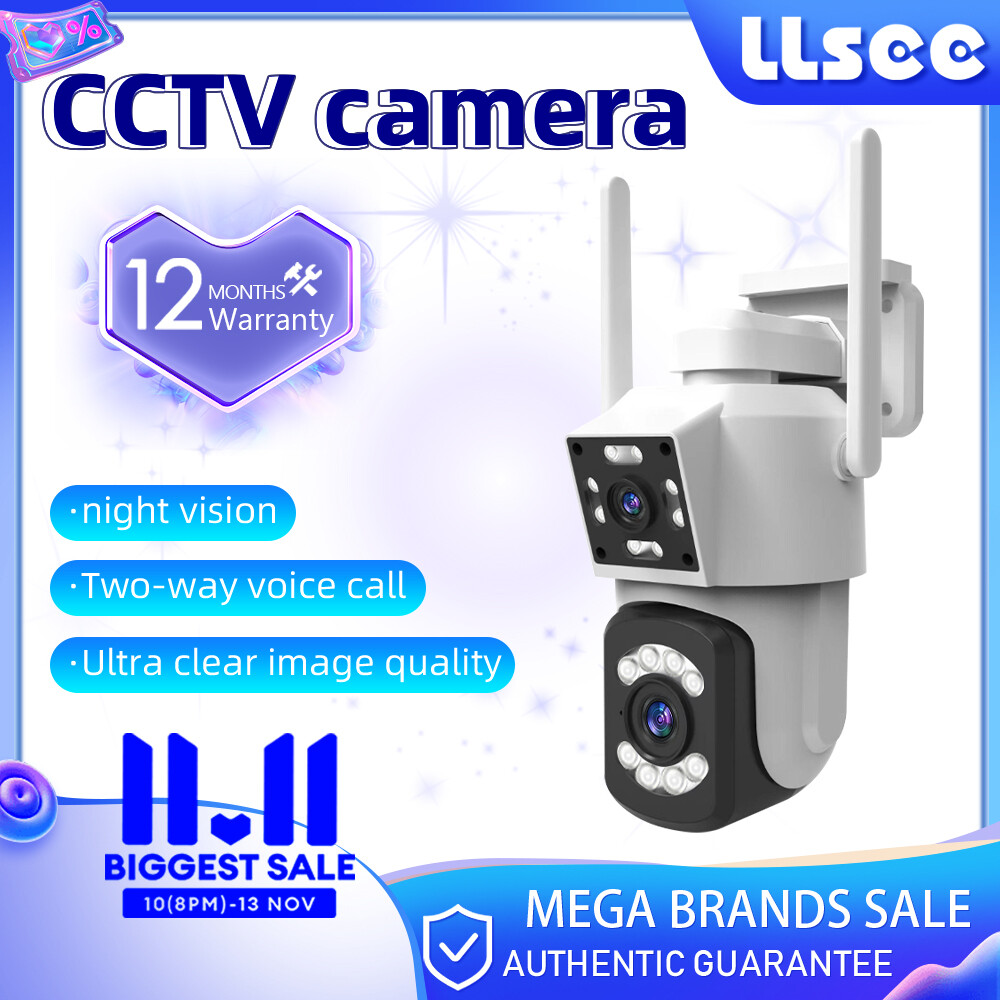 LLSEE icam365 10X zoom dual lens CCTV outdoor wireless camera security camera 4K 8MP full color infrared waterproof two-way call mobile tracking alarm