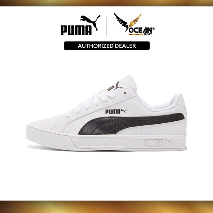 Puma Unisex Smash Vulc Sneakers (White Black) Sneaker 35962205