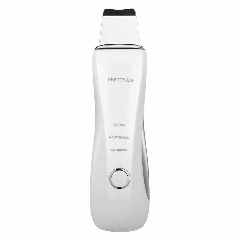Gambar USB Skin Scrubber Face Skin Spatula Cordless Blackhead Remover Ion Pore Cleaner Face Beauty Lifting Tool with 3 Modes (White)