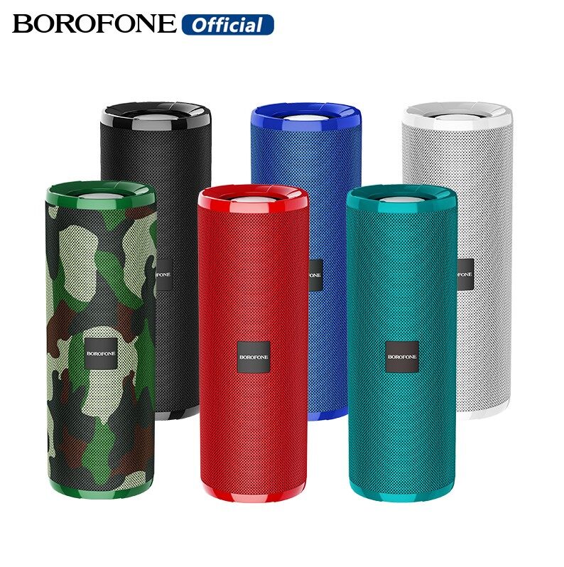 Borofone br1 loa không dây thể thao ngoài trời di động bluetooth 5.0 loa hỗ trợ bluetooth / fm / thẻ tf / đĩa u / aux / tws cho điện thoại loa máy tính