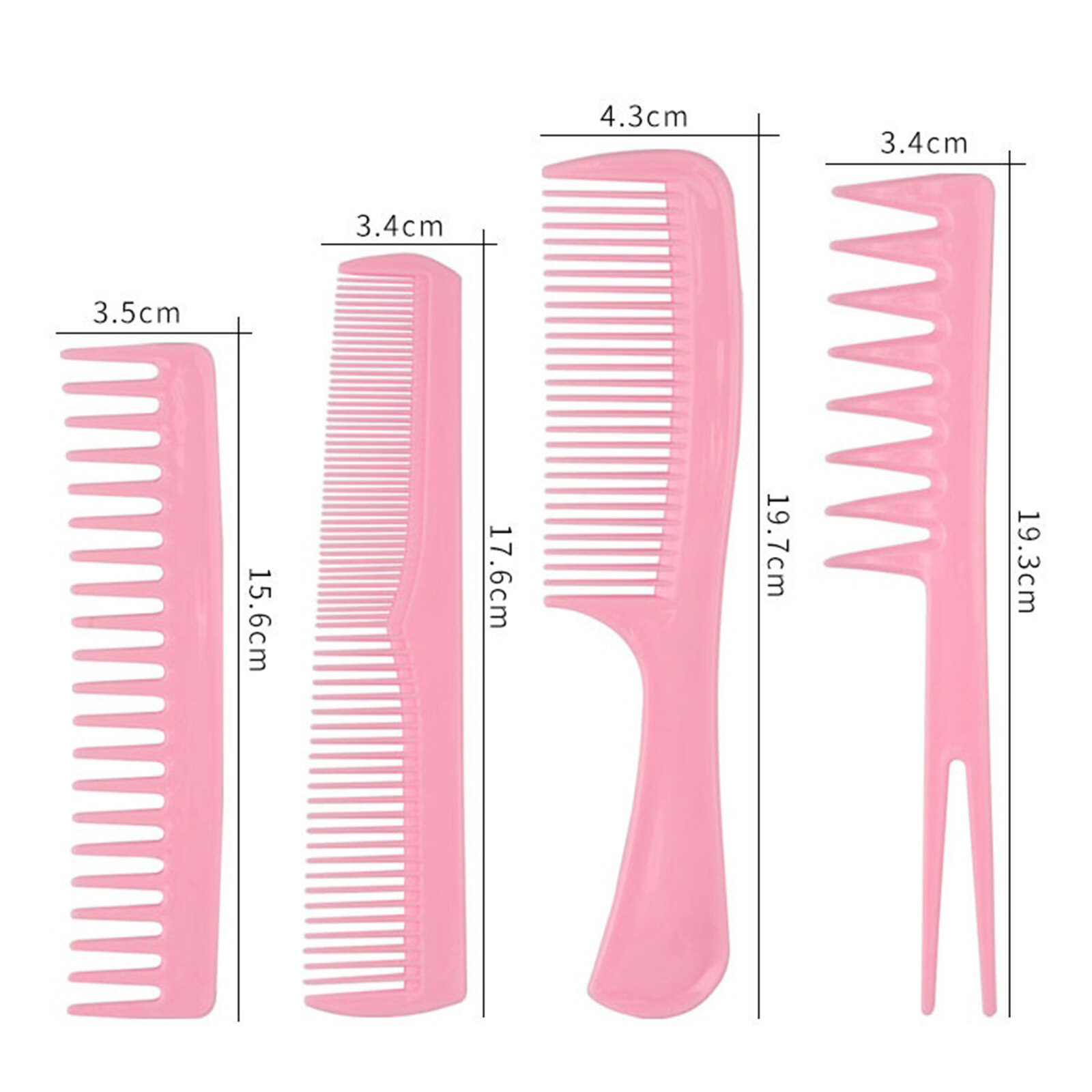 Bộ 9 Chiếc Lược Chải Tóc, Bộ Lược Tạo Kiểu Tóc Gỡ Rối Bộ Lược Cắt Tóc Bộ Kẹp Lược Tạo Kiểu Chống Tĩnh Điện Cho Salon Dành Cho Nữ Nam