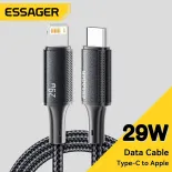 Essager 29W loại USB C cáp cho iPhone 14 13 12 11 Pro Max XS Pd Nhanh Chóng Sạc Loại C Để Sét 29W cuộn dây Cho điện thoại IOS Máy Tính Bảng