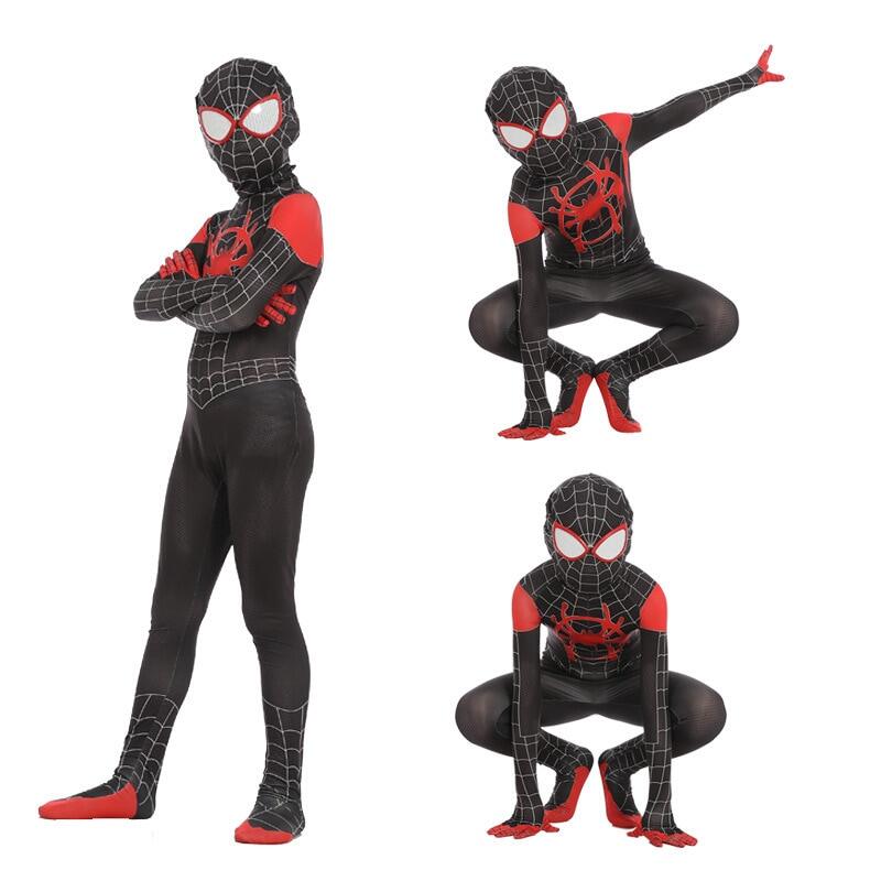 bộ áo liền quần hóa trang nhân vật spiderman phong cách far from home cho các bé - intl 3