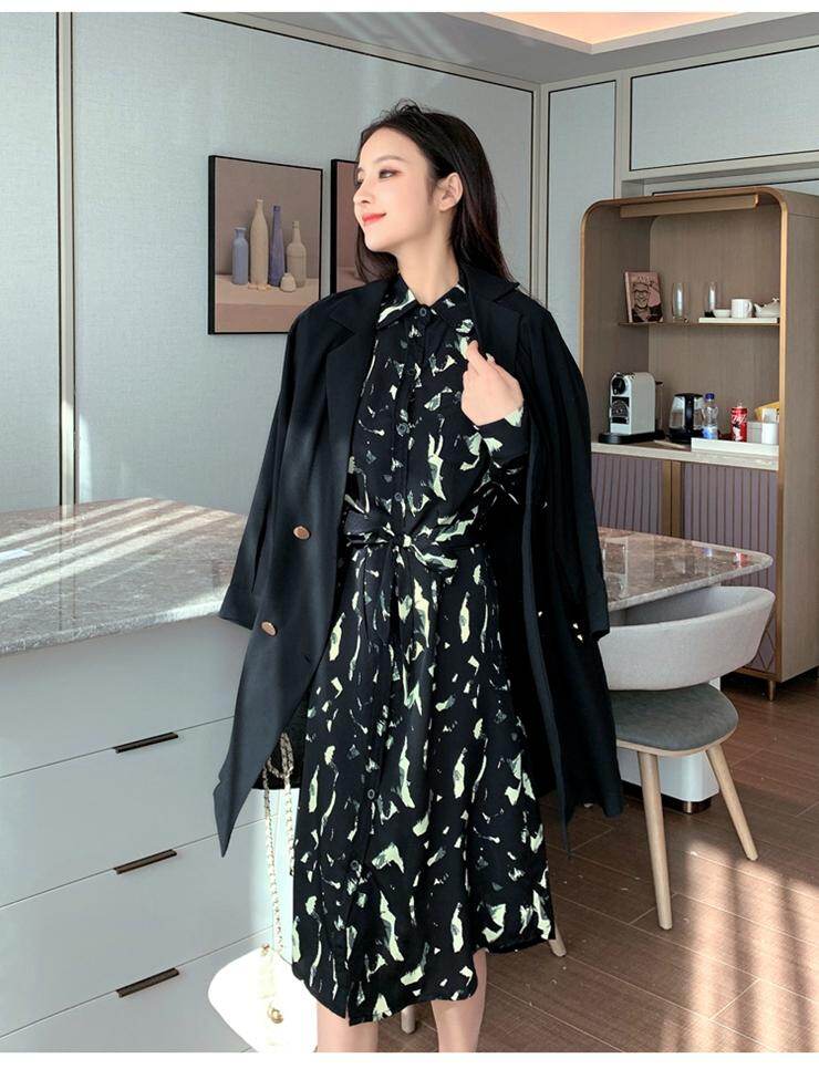 womens black casual dress