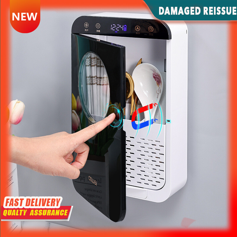 Gambar Chopsticks Tube Household Bucket Storage Box Basket Rack Wall mounted Family New Fast Child Cage Kitchen Chopsticks Tube
