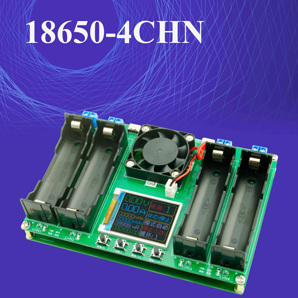 4 kênh 18650 dung lượng pin nội Bộ Máy đo điện trở sạc tự động và xả mô-đun Nội Bộ Máy đo điện trở