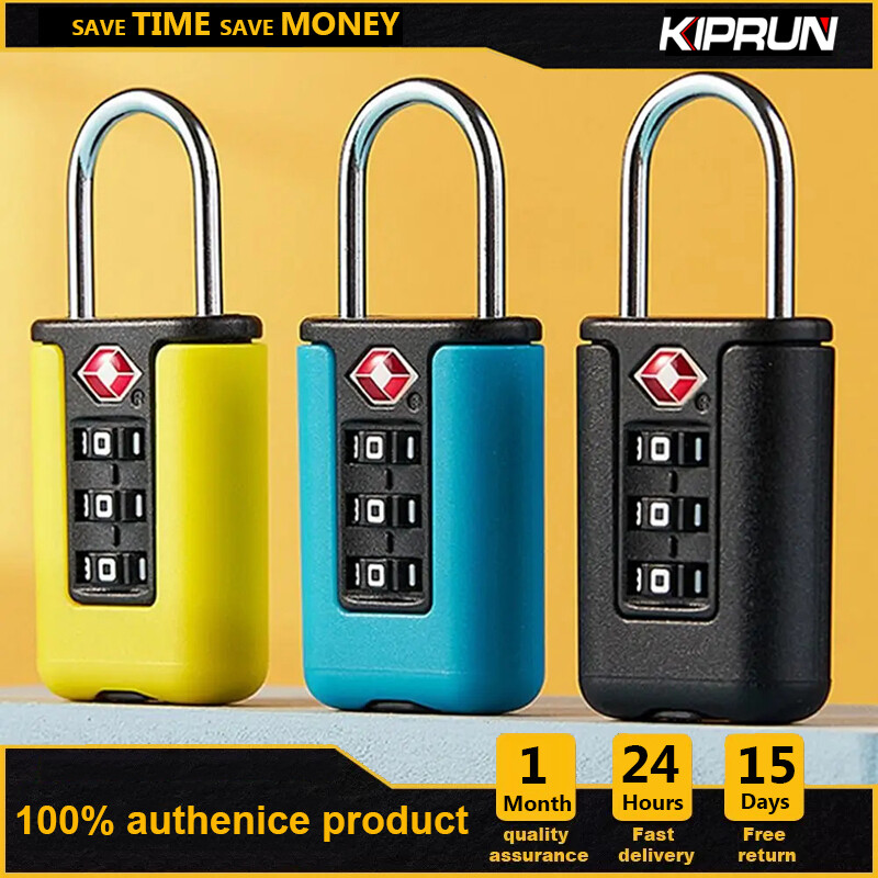 Khóa Vali đã được TSA phê duyệt kiprun, khóa mã số hải quan TSA 3 chữ số, ổ khóa có mật khẩu không cần chìa khóa, khóa kết hợp khóa túi vải thô Vali du lịch