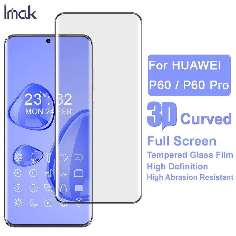 For Huawei P60 Pro Huawei P60 Art P60 Imak 3D Curved Full Screen Tempered