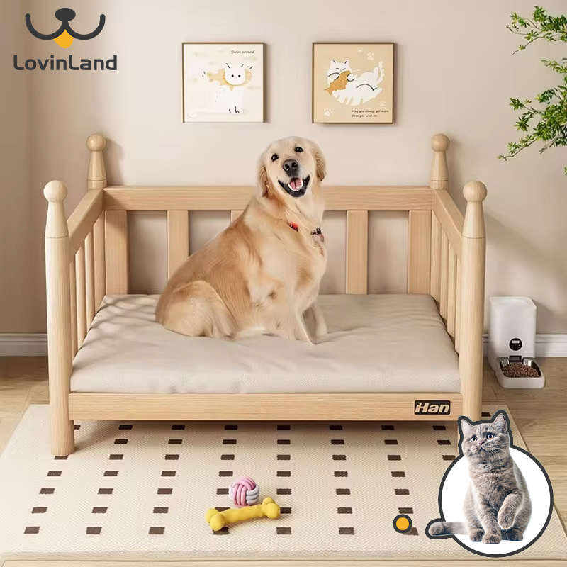 Lovinland Pet Bed Household Dog Bed Cat Bed Off The Ground Moisture-proof Cat Bed Summer Solid Wood Bed Dog Bed ราคา 3,150 บาท*ส่งฟรี