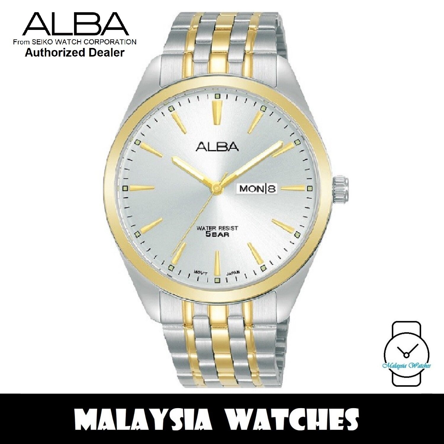 Alba stainless outlet steel watch