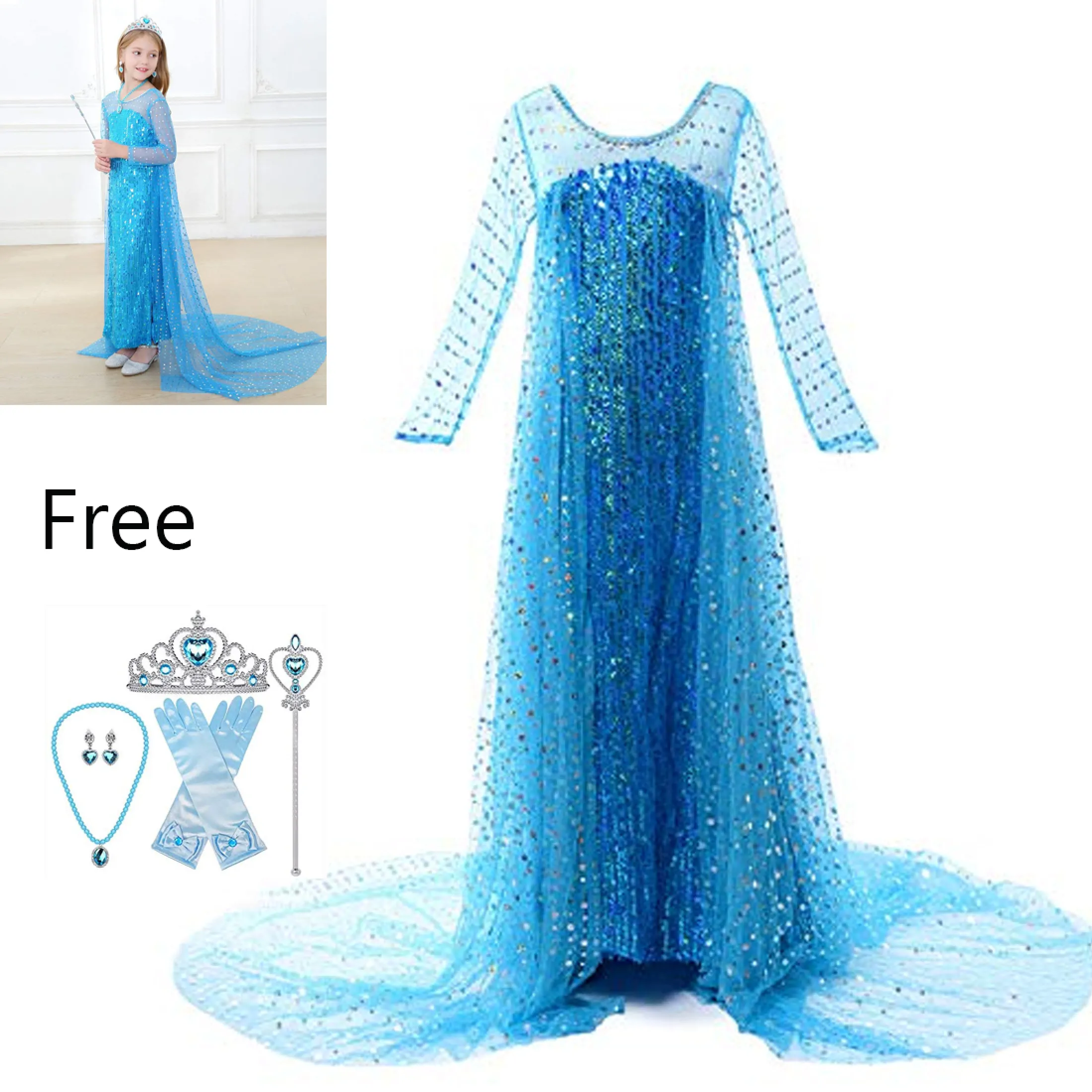 Princess elsa frozen dress Clearance