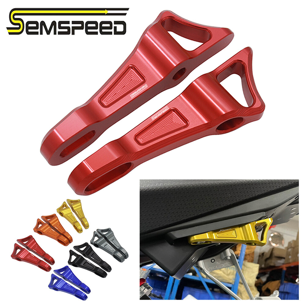 SEMSPEED Motorcycle CNC Rear Passenger Pedals Delete Blank Block OFF Plate Bracket Support For Honda CBR650R CB650R 2014-2023 2024 ราคา 1,158 บาท*ส่งฟรี