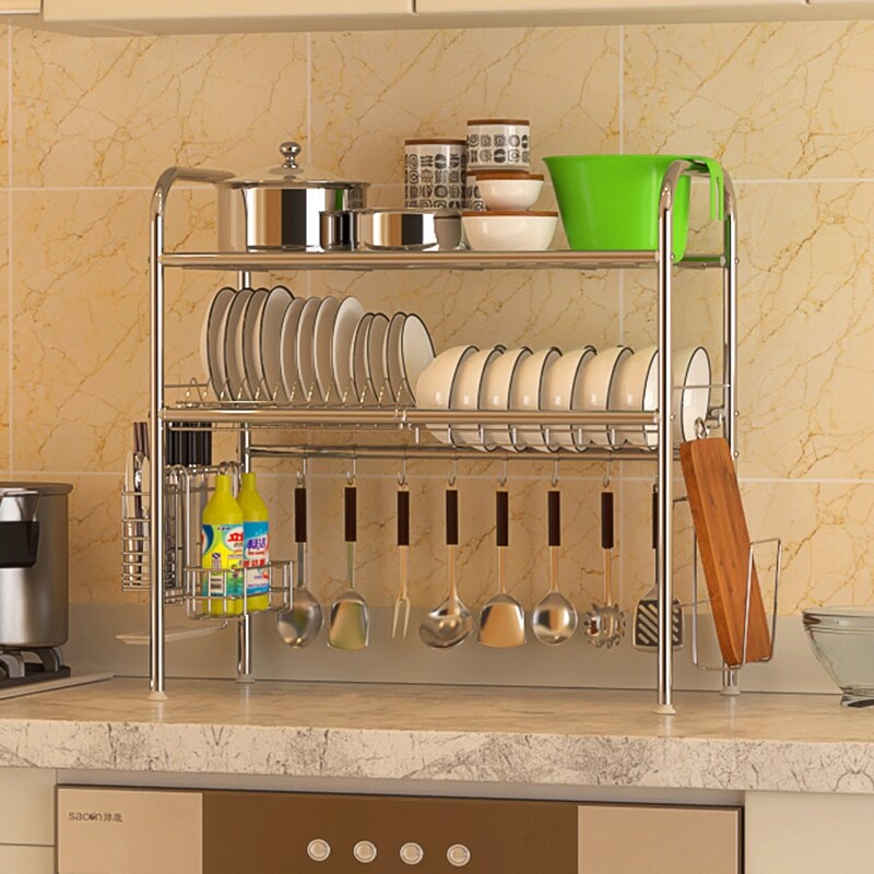 Gambar Beauty should be cleaning the kitchen carrying water tank 304 stainless steel kitchen supplies to receive aircraft dish rack plate waterlogging caused by excessive rainfall