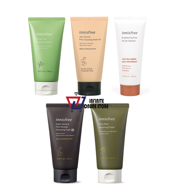 Gambar Innisfree Foam Cleanser (Green Tea   Jeju Volcanic   Brightening   Olive   Pore Micellar)
