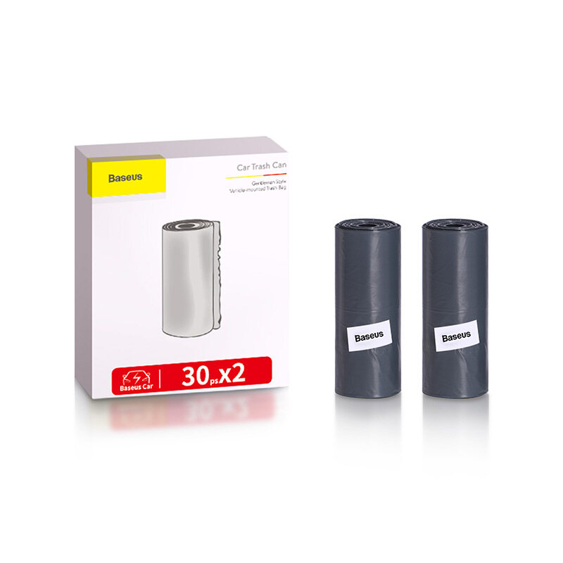 Baseus Xe Hơi Phổ Thông Thùng Rác Túi Đựng Rác Tiện Lợi Thùng Đựng Sắp Xếp Cho Xe Hơi Thùng Rác Lưu Trữ Thùng Rác Với Phụ Kiện Nắp Cho Xe Hơi