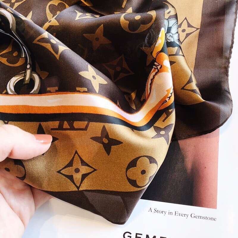 Khăn Lụa LV Chính Hãng Khăn Quàng Cổ Thời Trang Chất Lượng Cao Cho Nữ Khăn Trùm Đầu Khăn Choàng Nữ Khăn Lụa Thương Hiệu Sang Trọng