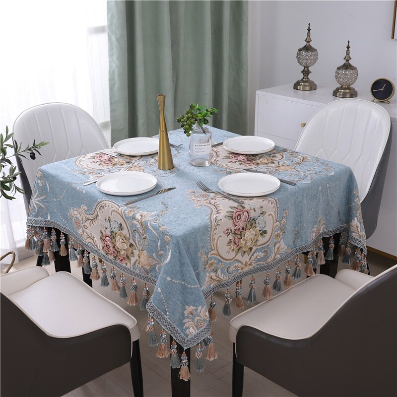 Gambar European square table cloth tablecloth cover home party tablecloth square table cloth art square table cloth mahjong table