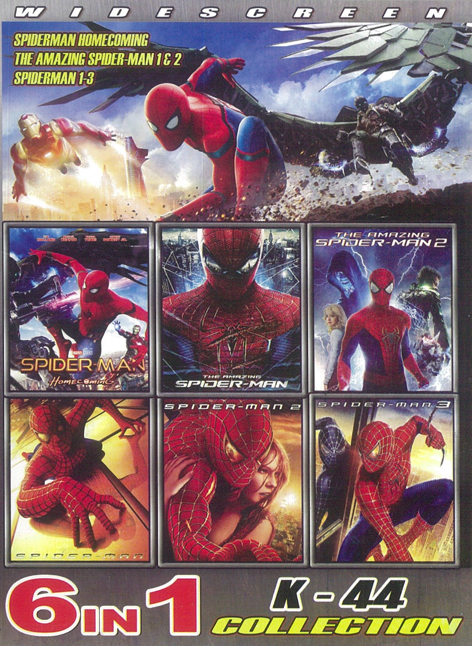 DVD English Movie Spiderman 6 In 1 Collection K 44 - Movieland682786 |  Lazada