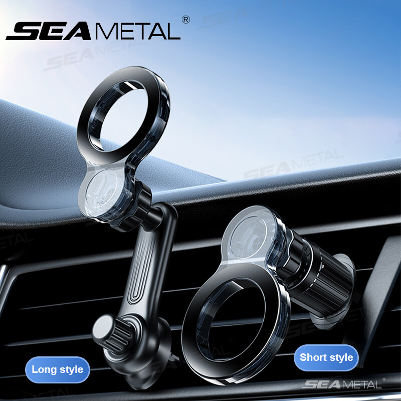 SEAMETAL 360° Rotation Magnetic Car Phone Holder Adjustable Single Handed Operation Self Adhesive Dashboard Phone Stand ราคา 114 บาท*ส่งฟรี