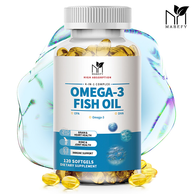 Viên nang dầu cá Omega 3 1000 mg với EPA & DHA cho sức khỏe não bộ và tim mạch, sức khỏe xương khớp, hỗ trợ miễn dịch