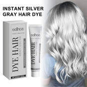 Ouhoe Gray Hair Dye Cream - Long Lasting Silver Color