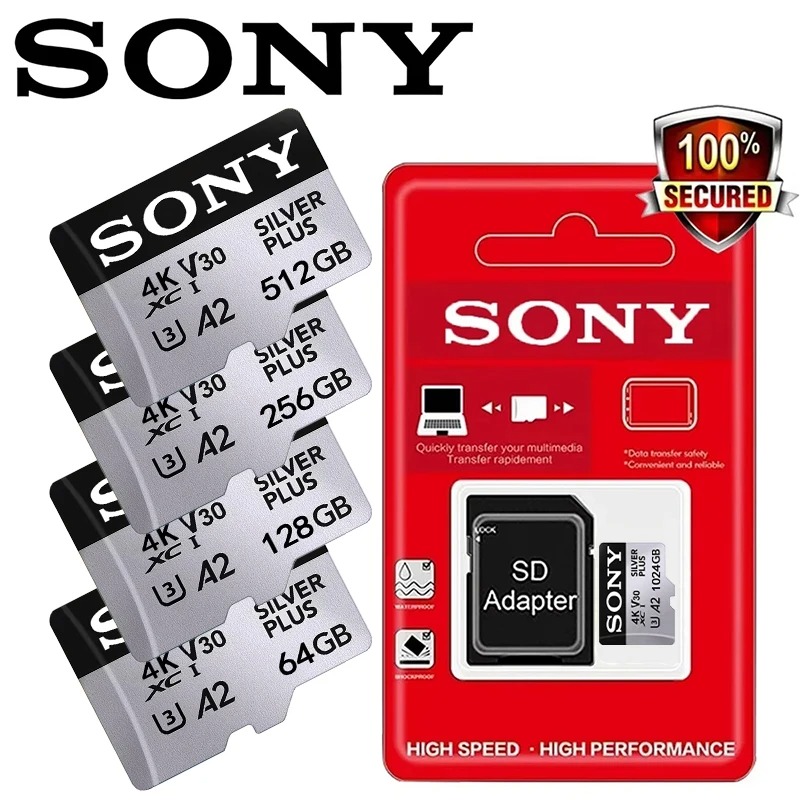 Sony Micro Tf Sd Extreme Card 1Tb Sd Memory Card 512Gb 2Tb 128Gb High Speed ​​Memory Tf Card 256Gb ราคา 171 บาท*ส่งฟรี
