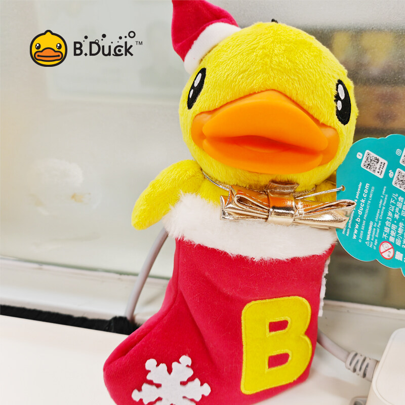 B. Duck Plush Doll Cute Christmas Socks Accessories Decoration For Children