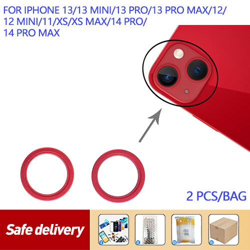 2 cái camera phía sau tròng kính kim loại bên ngoài bảo vệ vòng vành nẹp cho Iphone 13 Mini/iPhone 13/Iphone 12/12 Mini/iPhone 11/XS & XS Max/13 Pro/13 Pro Max/14 Pro/14 Pro tối đa