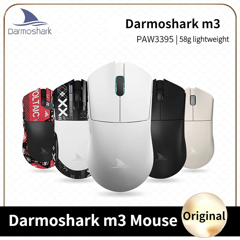 Ban đầu darmosark M3 Bluetooth Chuột chơi game không dây 26000dpi pam3395 quang Ergonomic Máy tính văn phòng chuột cho Máy Tính Xách Tay PC