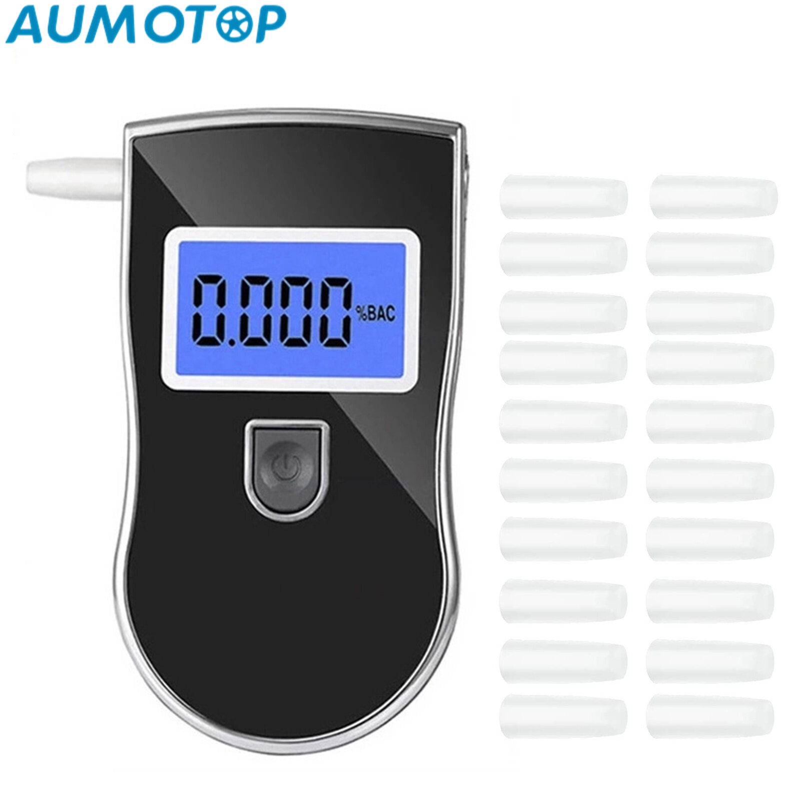 Alco-hol Tester, Handheld Breathalyzer with Blue Backlight LCD Screen