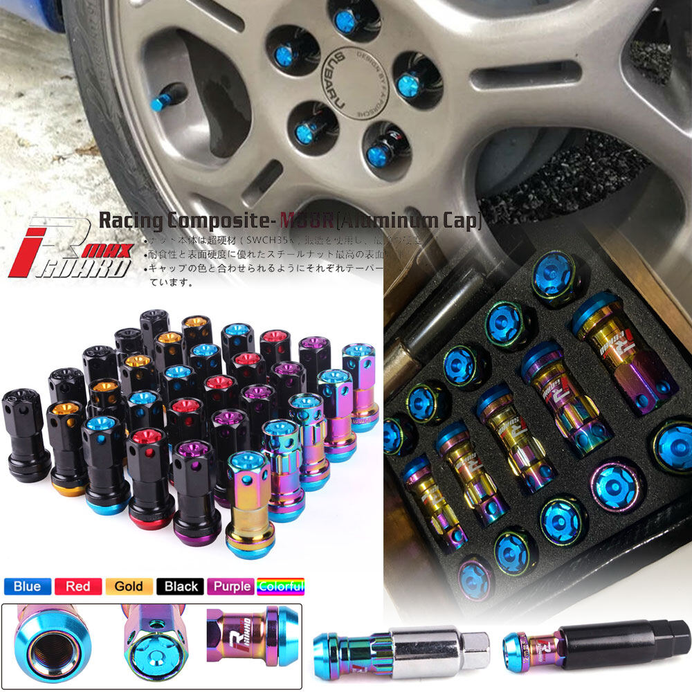 20 chiếc đai ốc khóa bánh xe đua thể thao đai ốc bánh xe kiểu r40 mới đai ốc bánh xe đua m12x1.5 / m12x1.25 bằng thép