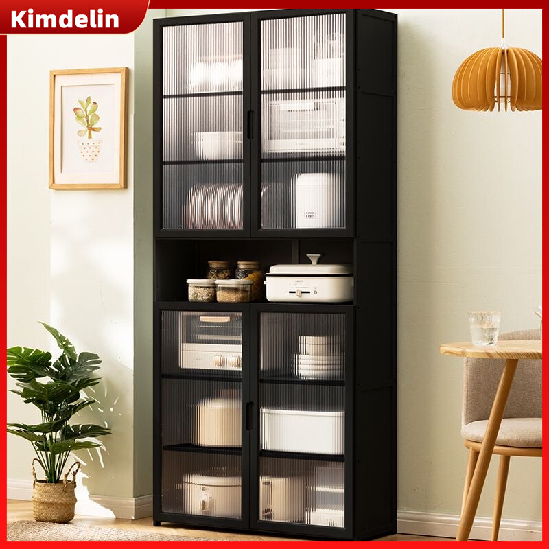 KIMDELIN Bamboo Kitchen Storage Cabinet Transparent 5/6/7 Layer Rak Dapur Storage Rack Storage Shelves Microwave Oven Rack ราคา 809 บาท*ส่งฟรี