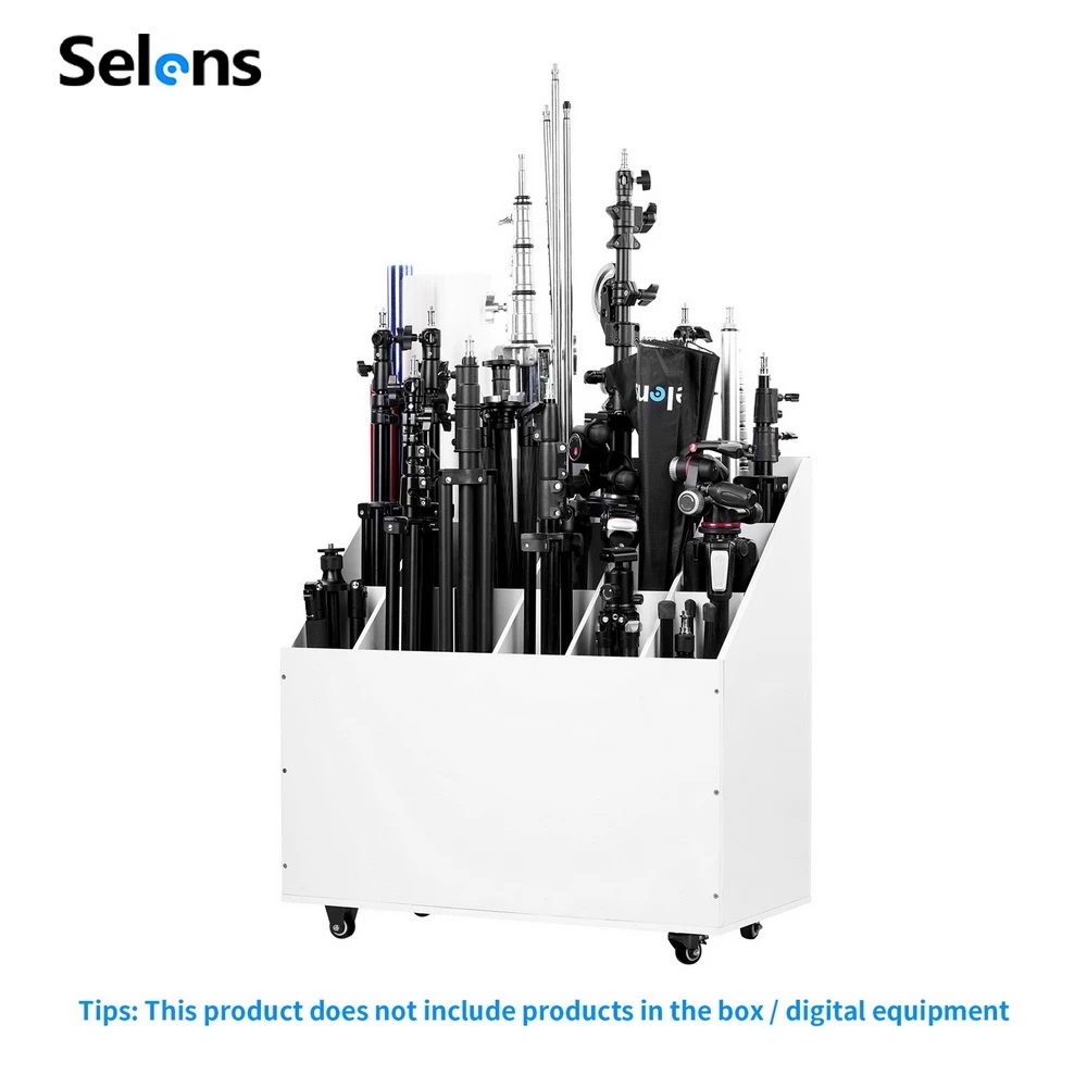 Selens Photo Studio Kits Storage Box Light Stand Background Paper Shelf Storage Cabinet Removable Storage Box Photography Props ราคา 2,538 บาท*ส่งฟรี