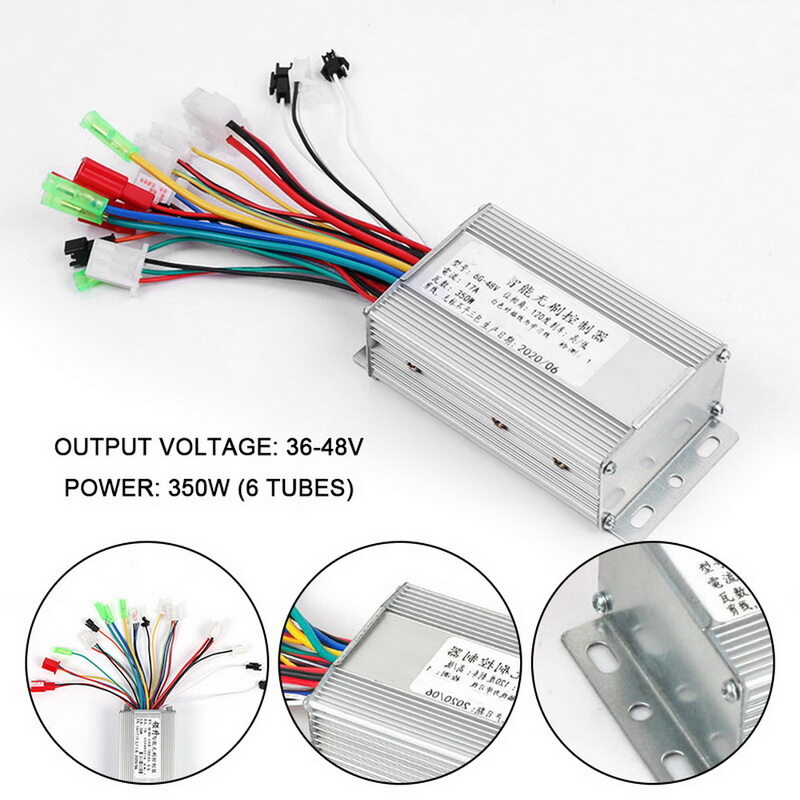 36V/48V 350W Electric Bicycle E-bike Scooter Brushless DC Motor Controller IN US 