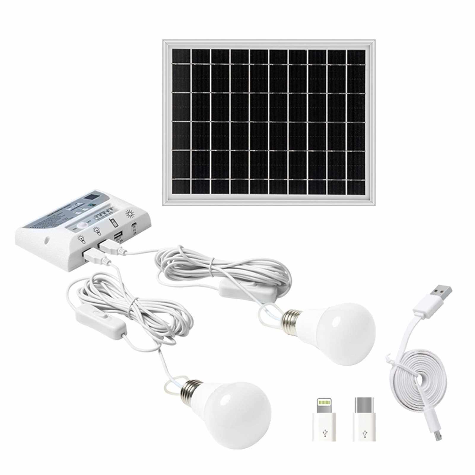 People's Choice Portable Solar Lighting System Waterproof 5.5W Solar ...